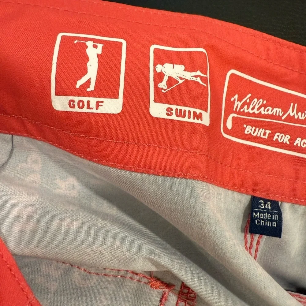 William Murray Golf Words of Wisdom Purple and Pink Board Shorts